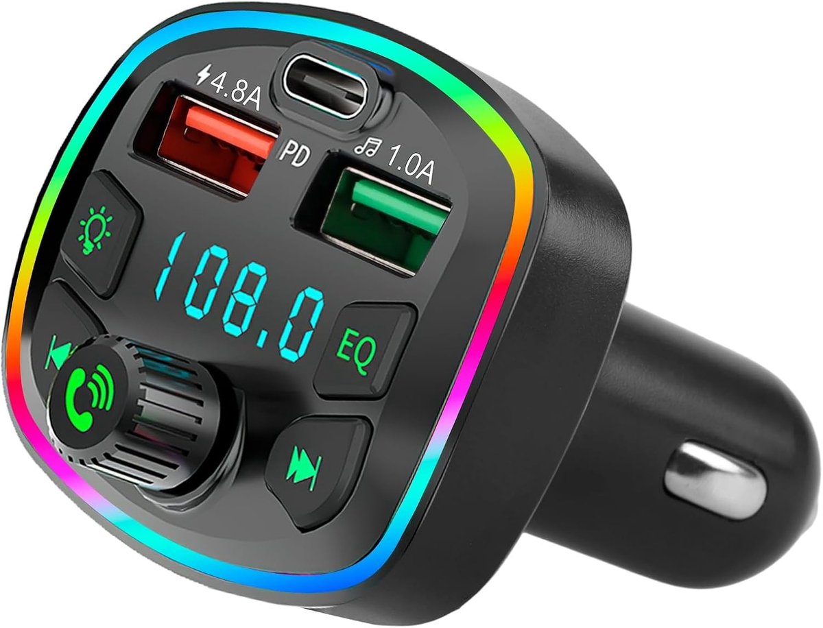 FM-zender voor de auto Type-C Pd20W Qc 3.0 Bluetooth-adapter voor de
