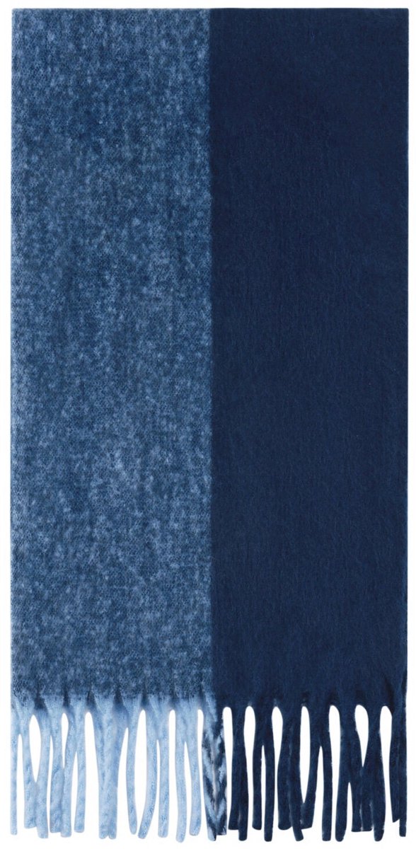 Wintersjaals gemengde kleuren casual polyester dagelijks - Blauw