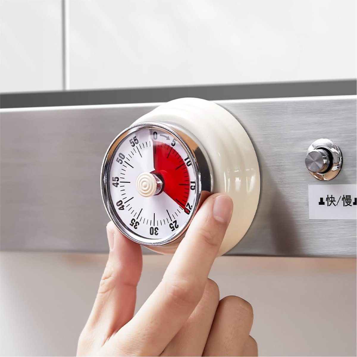 Visuele timer, korte tijdwekker, magnetisch, 60 minuten