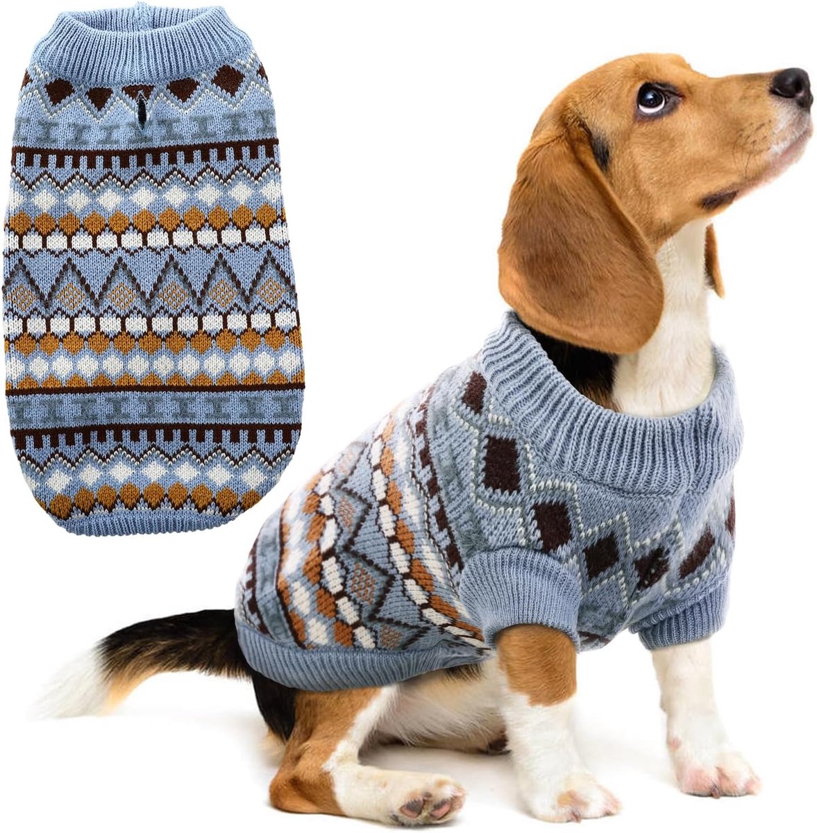 Boho, Middelgrote Honden, Kersttrui, Dikke Trui voor Franse Buldog