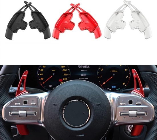 Schakelpeddels Stuurwiel - Verlengstukken Peddels - Sportiever Rijden - Aluminium Legering - 2 stuks - Zwart — afbeelding 2