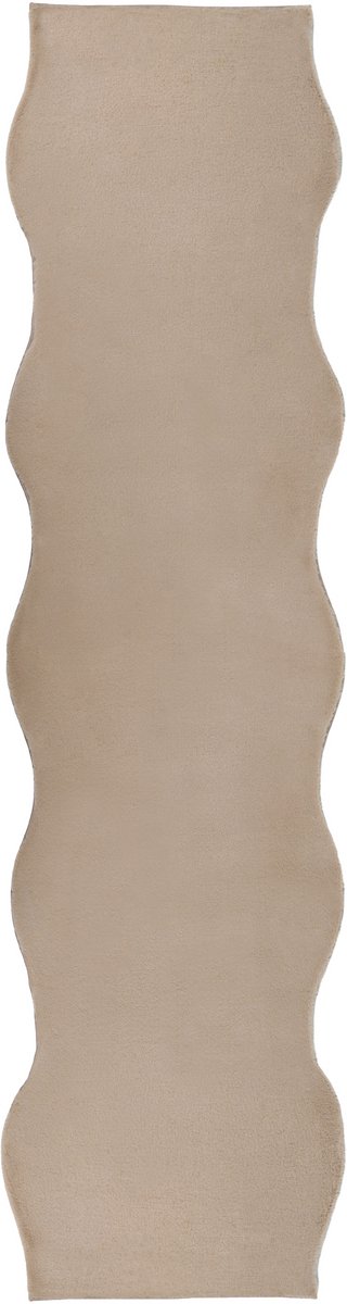DAWA - Vloerkleed - Beige - 80 x 300 cm - Kunstbont
