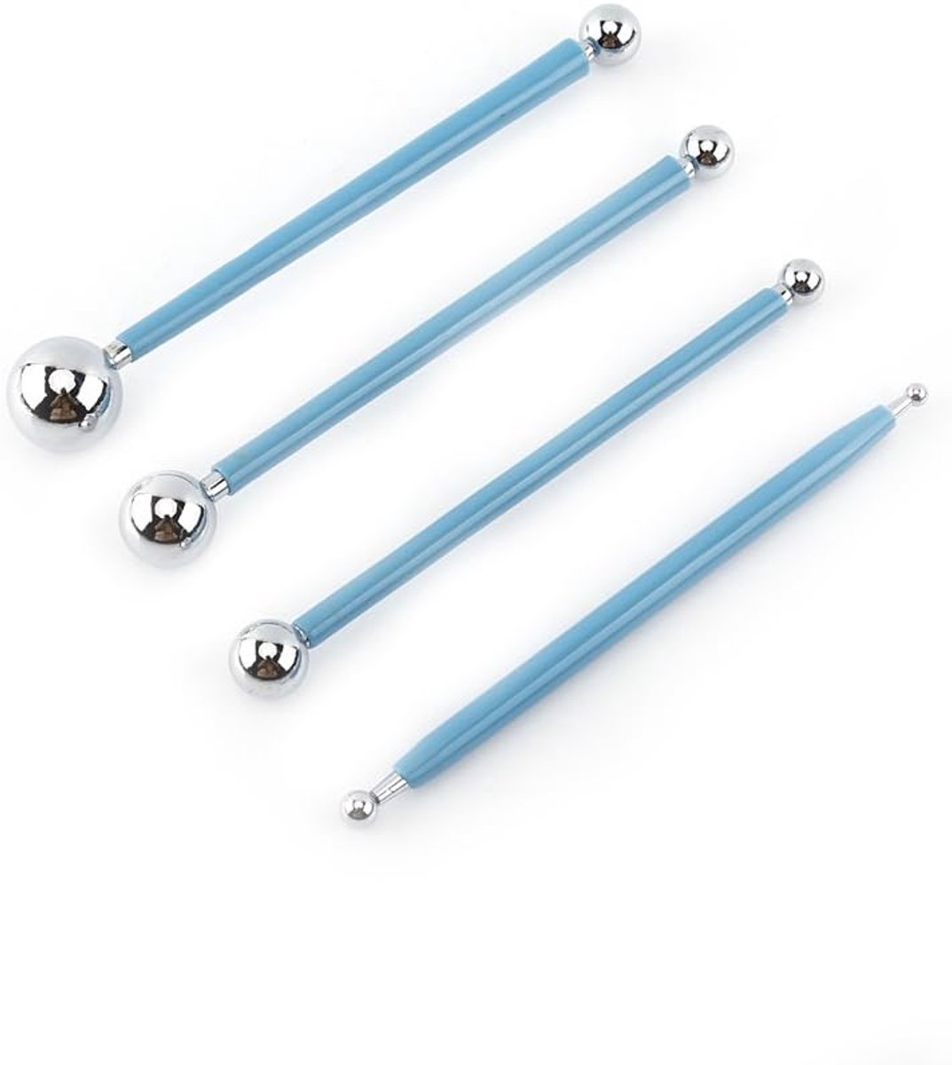 Dubbele Ended Metalen Bal Gereedschap Bal Stylus Fondant Modellering