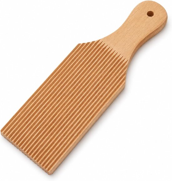 Gnocchi-plank van hout, geribbeld, beukenpasta, Italiaans, modelleergereedschap voor gnocchi, spätzle, cavatelli en macaronis, keukenaccessoires voor ambachtelijke pasta — afbeelding 5