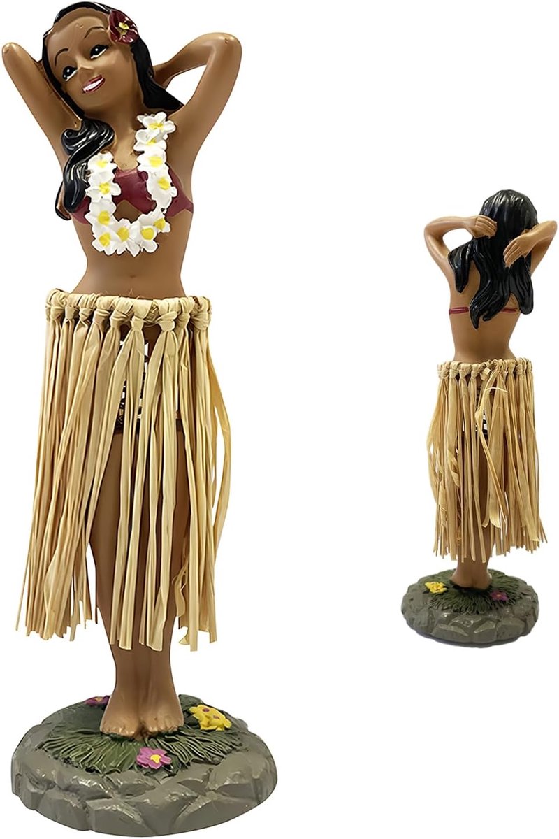 dansfiguur dashboard ornamenten, wiebelfiguur auto, Hawaii Hula Girl poserend, wiebelhoofd figuur auto, Hula-danseres figuren decoratie voor auto, bureau, kantoor