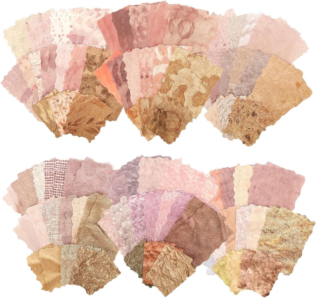 168 vellen scrapbookpapier, 6 stuks geperst gestructureerd papier