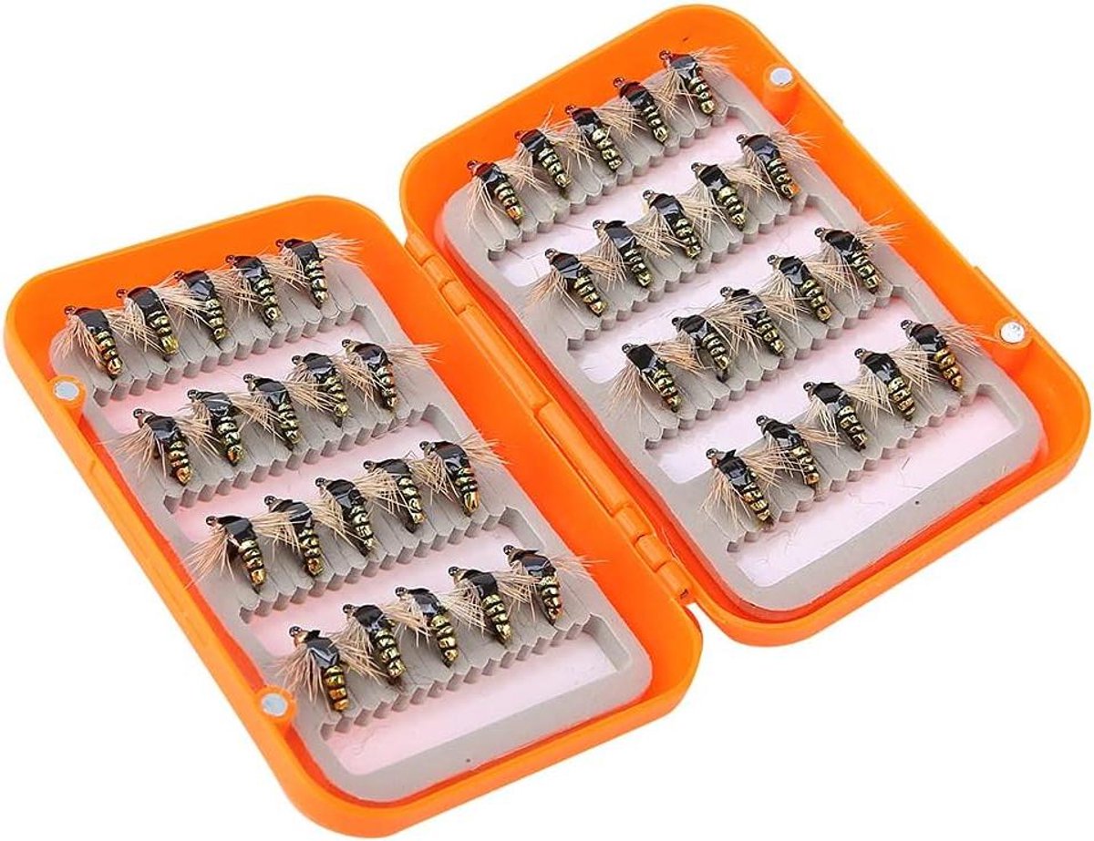 Vliegvisset - Forel aas - Vissen - 40 stuks - 1.5 x 1 cm - Goud