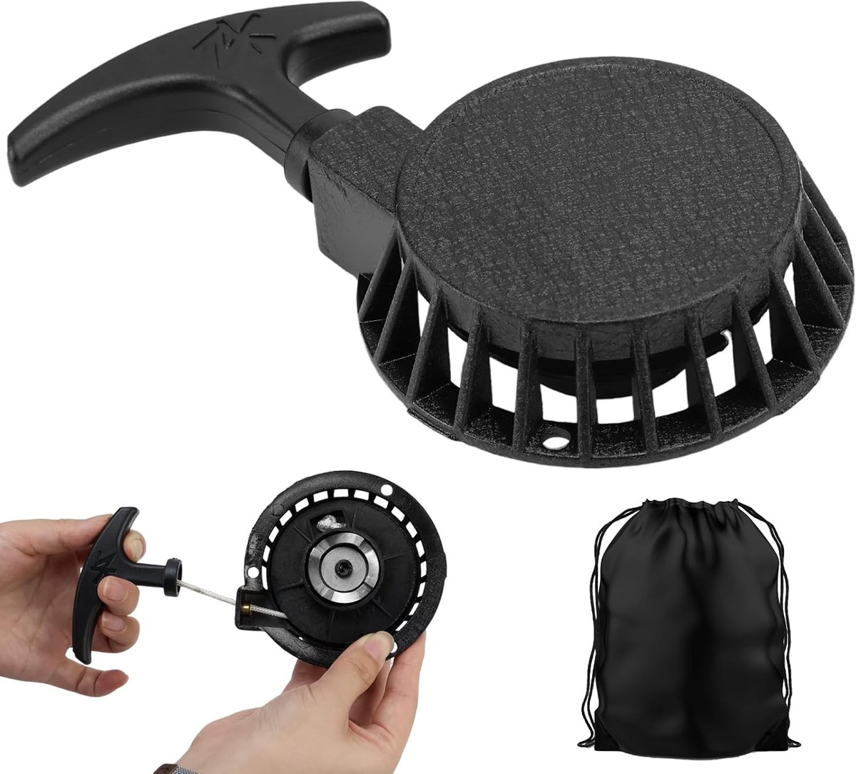 Bike Trekstartmotor Pocket Bike VOOR 47cc 49cc Ocket Bike Reserveonderdelen Recoil Starter VOOR Mini Atv, Mini Pocket Bike Dirtbike, Motorfiets