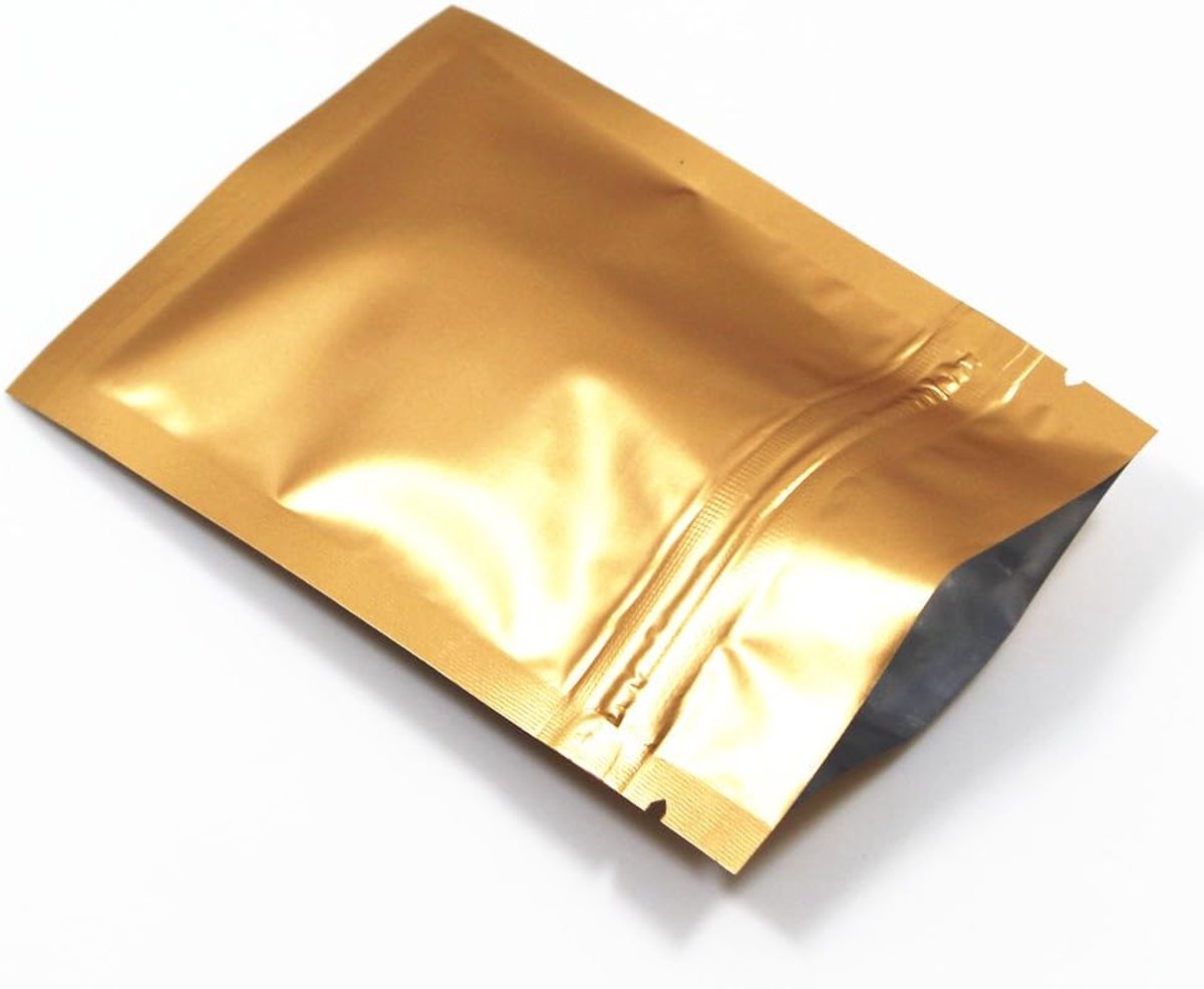 zakjes met gripseal, 100 stuks, aluminiumfolie, gripsluiting, gemaakt