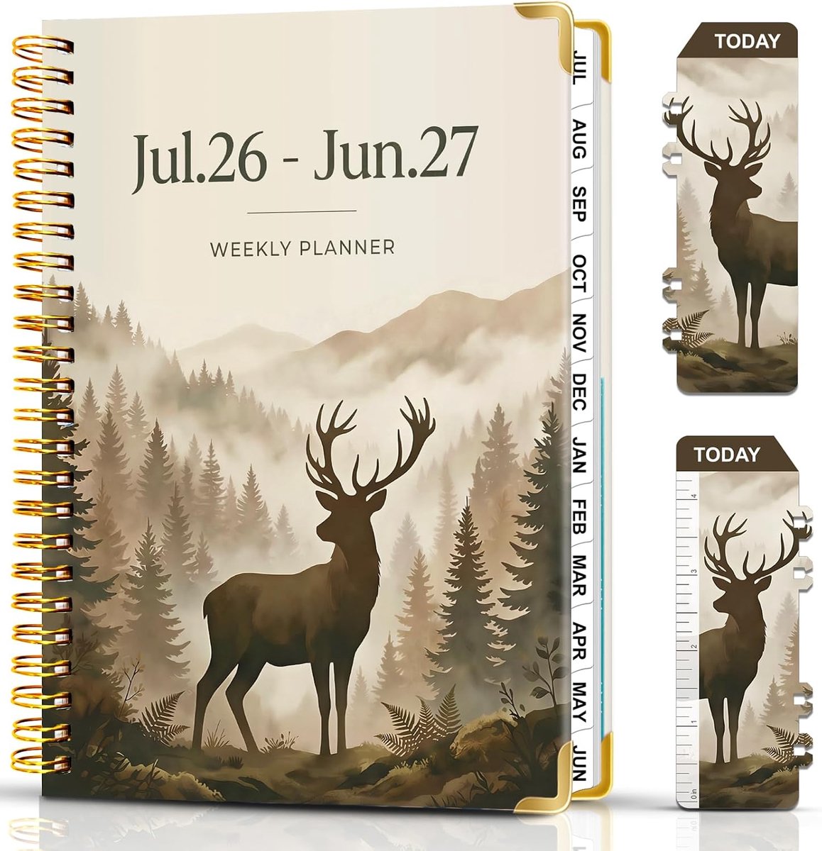 Agenda, Juli 2026 - Juni 2027, A5 Agenda Met Weekoverzicht, Maand en