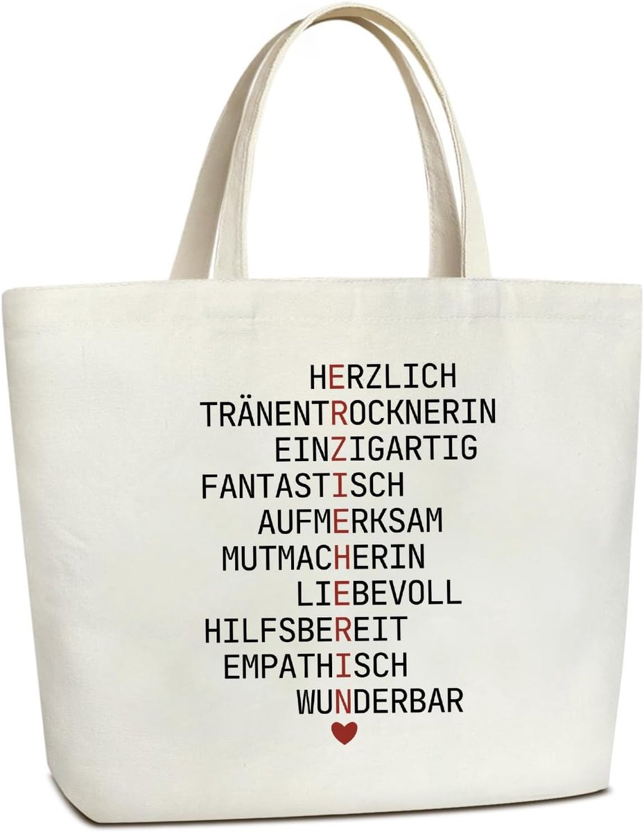 katoenen tas canvas draagtas, bedankje afscheidsgeschenk collega voor