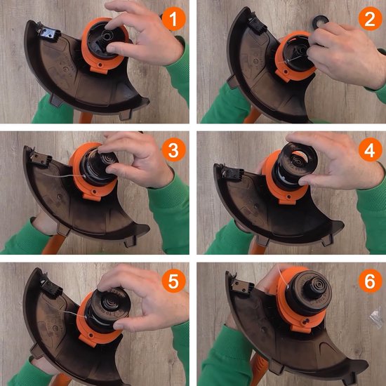 Spoelen voor Black en Decker Grastrimmer, 4 Stuks Grastrimmer Spoelen — afbeelding 2