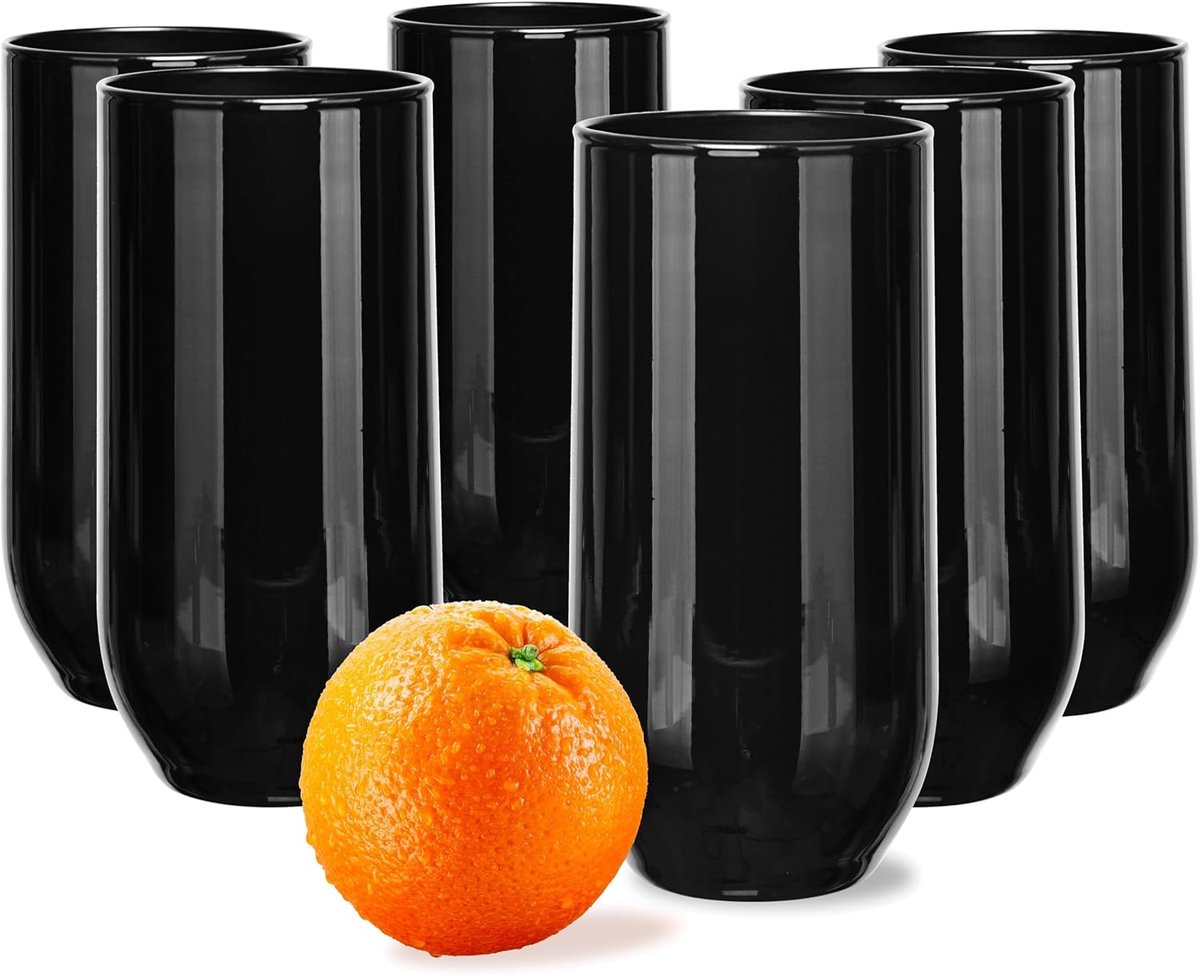 Krosno, 400ml, Set van 6 stuks, Drinkglazen, longdrinkglazen