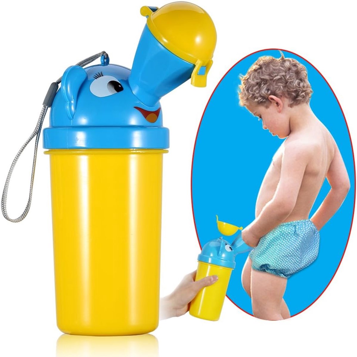 Draagbare baby kind urinoir noodtoilet voor camping auto reizen en kinderen potty pee training