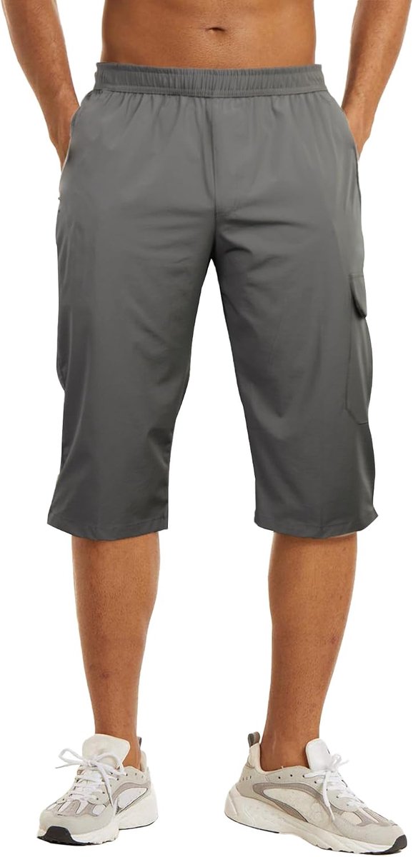 3/4 korte broek heren waterdichte cargo outdoor shorts wandelbroek