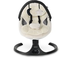 Deryan Teddy Elektrische Wipstoel - Baby Schommelstoel - Wit