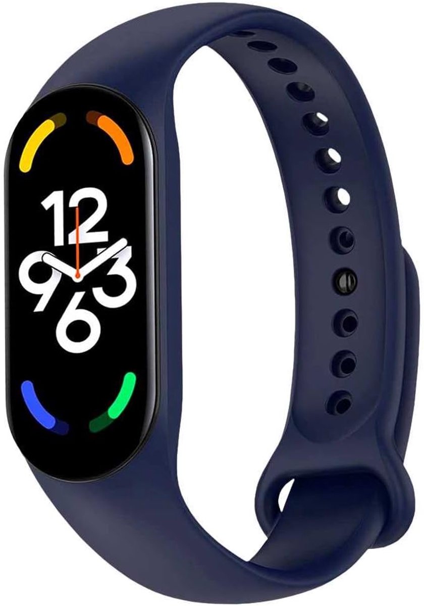 Reservearmband van siliconen, compatibel met Xiaomi Mi Band 7, 6, 5