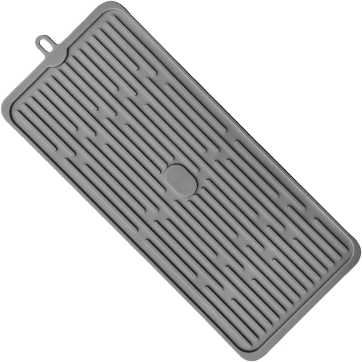Koffiezetapparaat Onderlegger - Ondermat Koffiemachine - Aanrecht Beschermen - Niet-Glijdende Silicone - 47x20 cm - Grijs