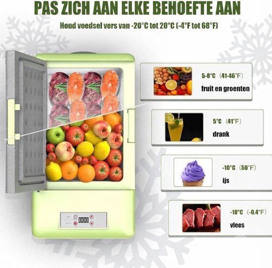 Lìon® Koelbox - 15L - Compressor Koelbox - Auto Koelkast - Grijs - 32cm x 60cm x 26cm van Lion — afbeelding 4