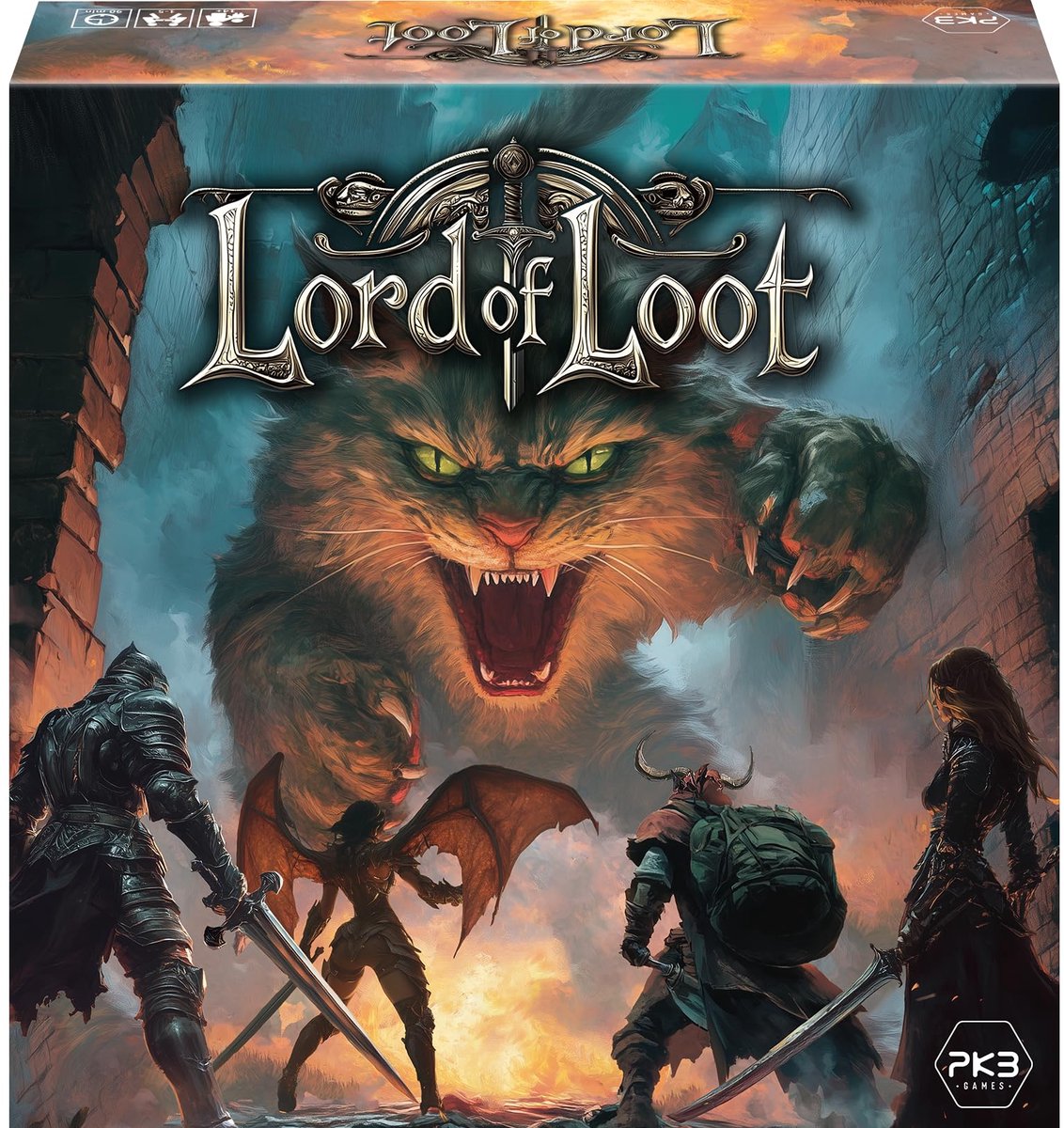SnelShoppen - Lord of Loot, coöperatief fantasiebordspel voor 1-5 spelers, Engels en Duits, 60-90 minuten speeltijd, vanaf 14 jaar, strategisch avontu