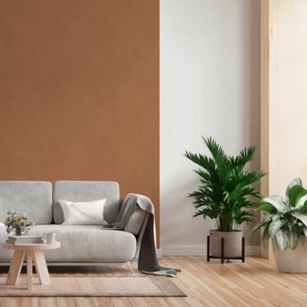 GoodHome – 790845 – Vinylbehang – Terracotta