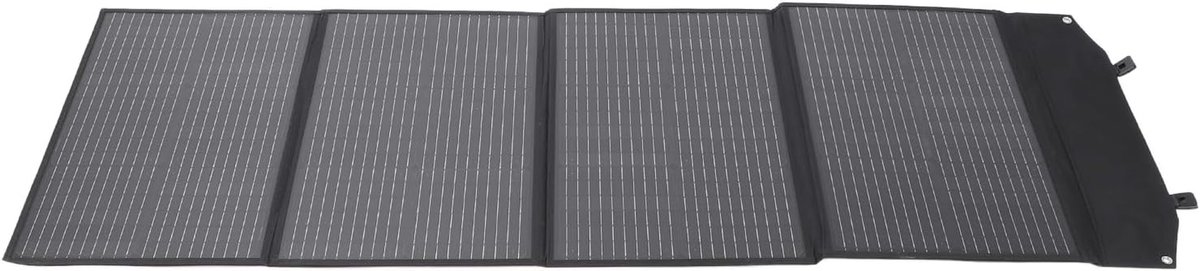 Opvouwbaar Zonnepaneel - Draagbare Oplader - Buiten Stroom - Hoog Rendement Cellen - 200W - Zwart