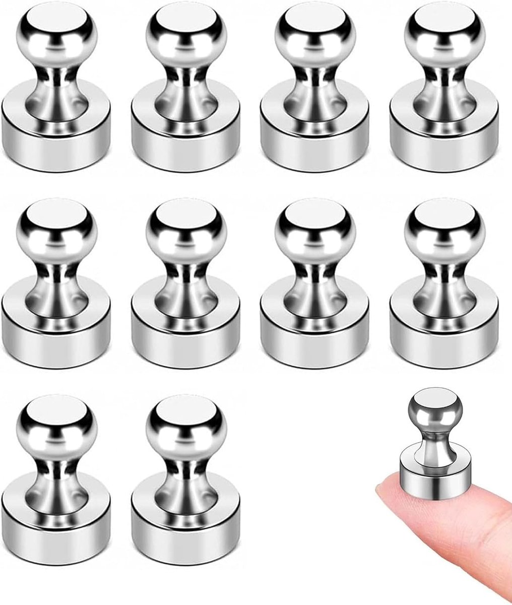 Magneten voor Magnettafel Whiteboard und Koelkast 10 stuks Neodym Magneten Extra Sterk Metaal Magneten voor Kantoor Kaart Keukendecoratie Magneten Magneten Sterke Magneten