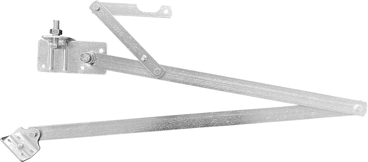 Originele trapstangen knikhendel volledig rechts zilver Quadro/Cadet 3 norm