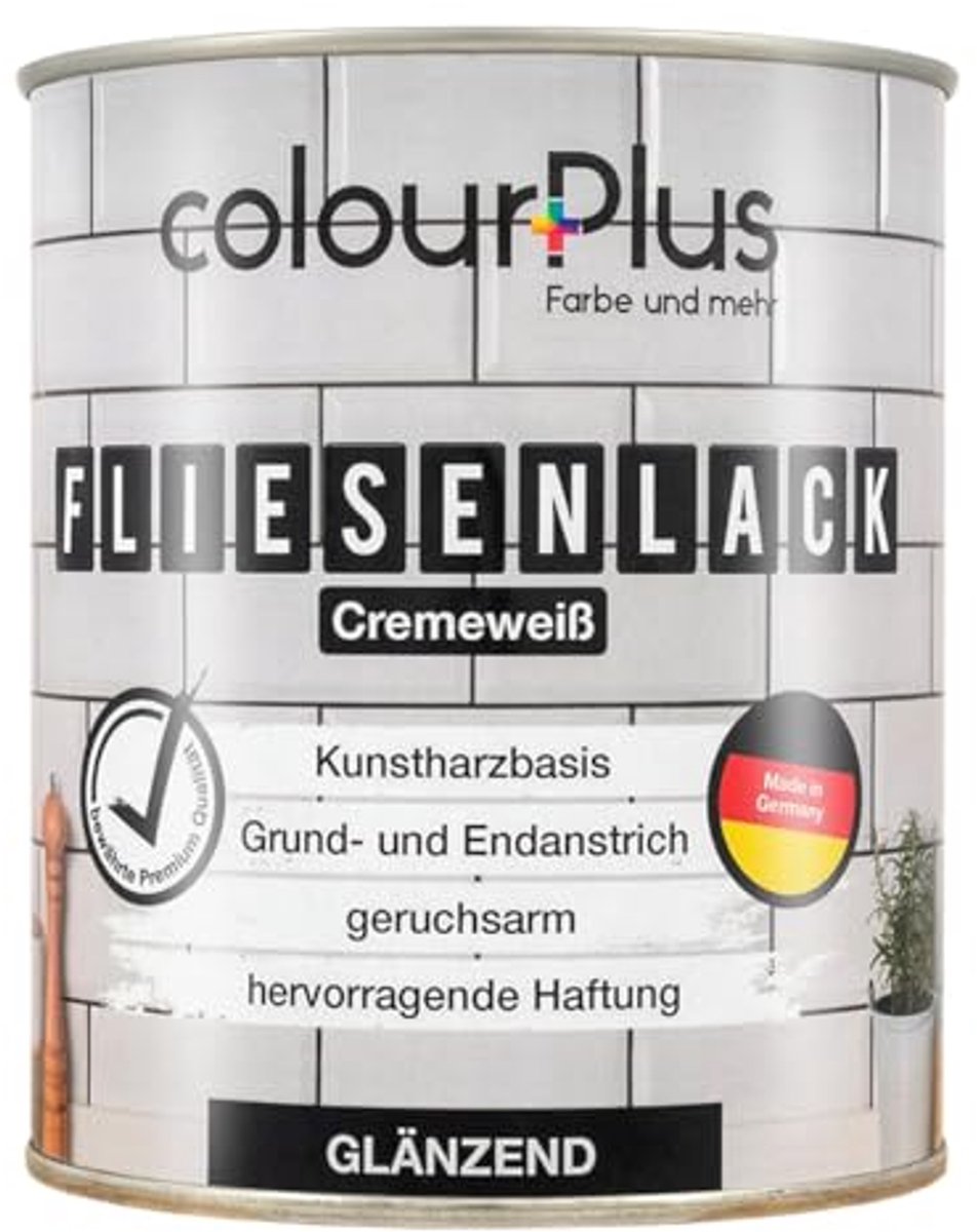 ColourPlus Farbe und meer FL10003 - Tegelverf - 750 ml - Crème wit - Hoogglans - Waterbestendig