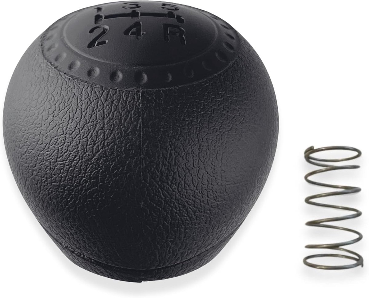 1neiSmartech Set versnellingspook zwart, 5 versnellingen, compatibel met Fiat Punto 188 van 1999 tot 2012 en terugtrekveer voor versnellingspook