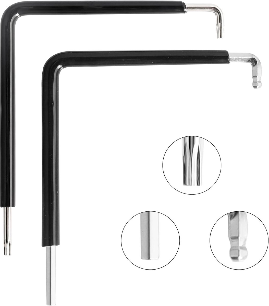 2 stuks, voor ramen, instelgereedschap, set met warmtekrimpfolie, torx, 15 4 mm, zeskant, raambeslag, reserveonderdelen, raamgereedschap