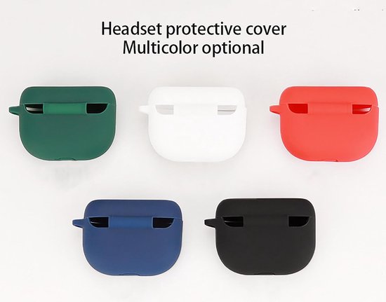 Hoes compatibel met Jabra Elite 10/10 Gen 2/ Elite 8 Active/8 Active Gen 2, siliconen stootvaste beschermhoes, ultradunne case cover, geen geur, hoes siliconen - zwart — afbeelding 3