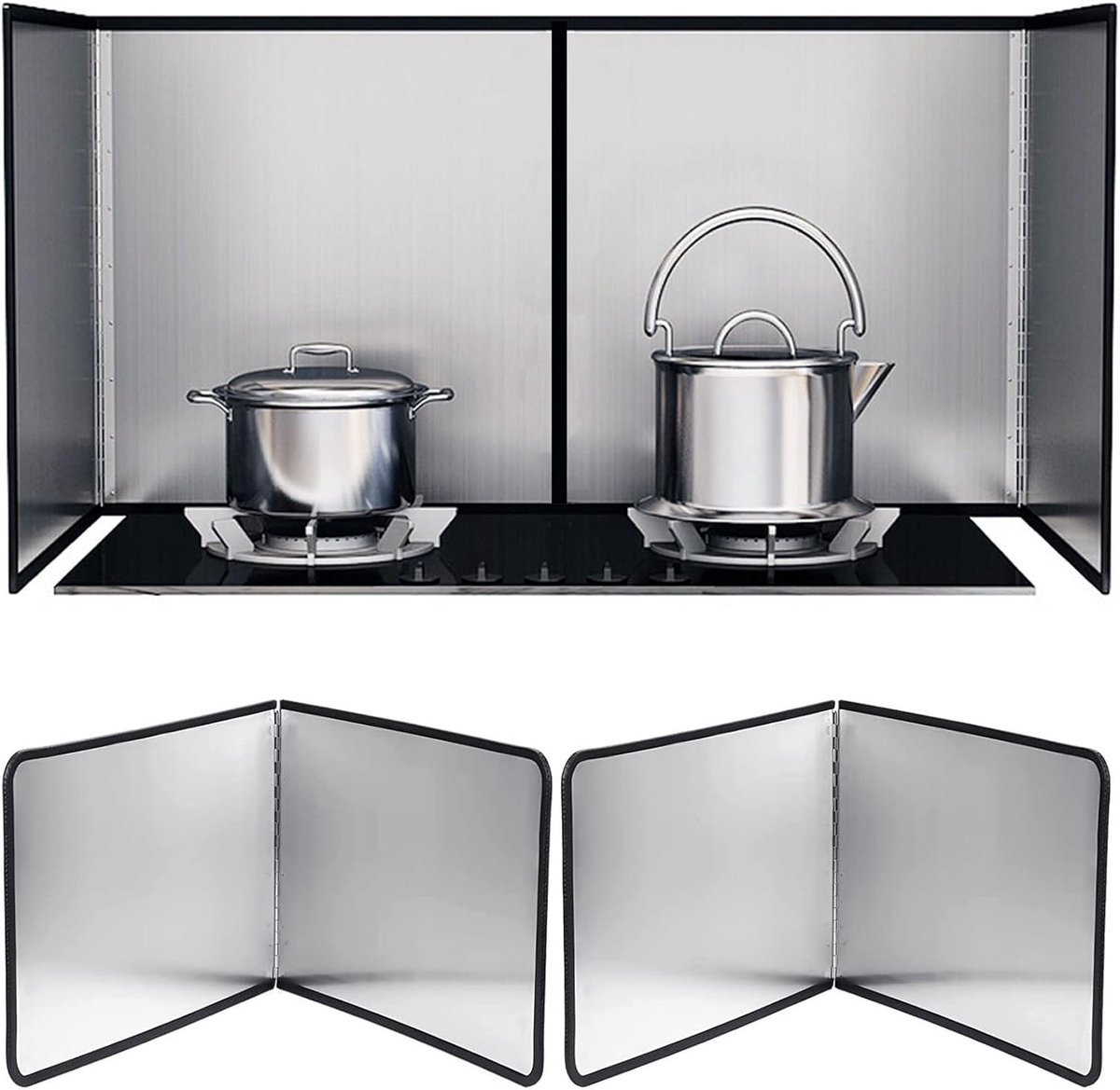 Vouwbare spatbescherming voor de keuken met anti-aanbaklaag - 30 x 40 cm, ideaal voor kookruimtes en achterwanden