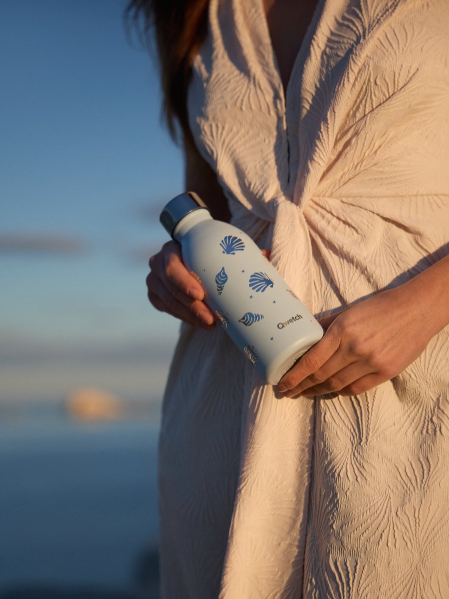 Qwetch Thermosfles - Icon Evasion Pastel Blauw