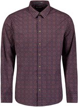 Geometrisch Print Stretch Overhemd