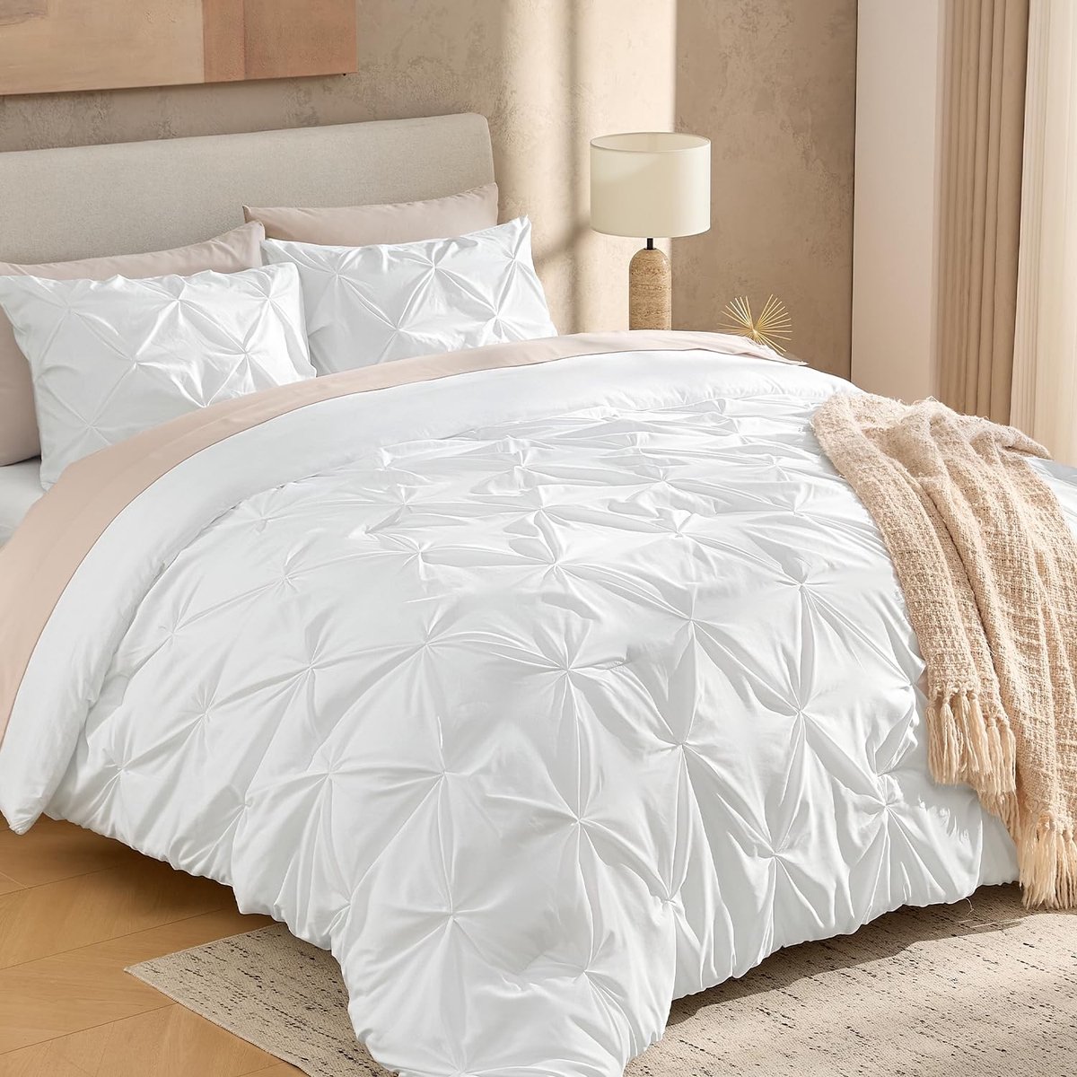 Omgoods - Alternatieve Microvezel Dekbed Set met Pintuck Design