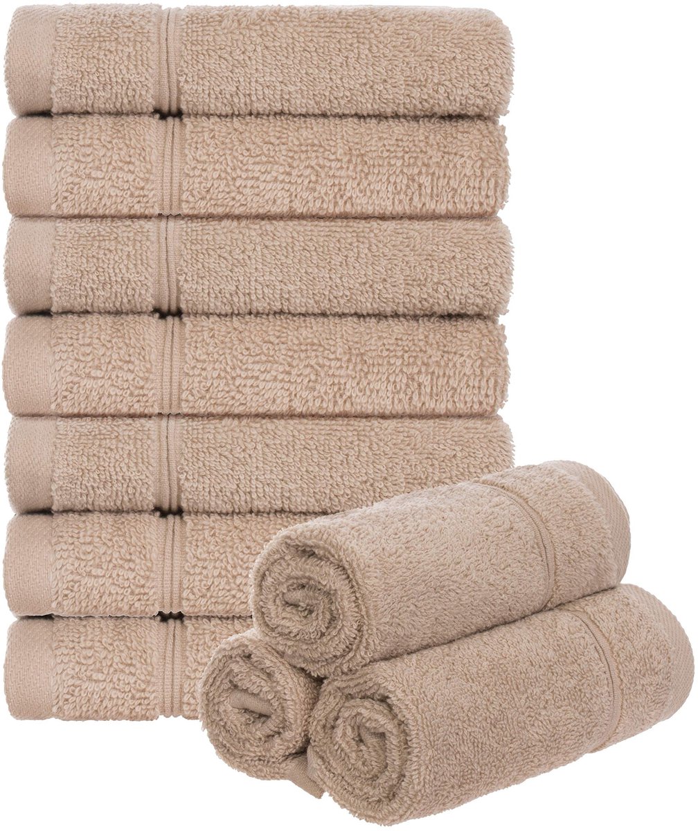 Omgoods- Zeepdoeken Set van 10 - 30 x 30 cm - Gastendoekjes - Badstof - 100% Katoen - Absorberend - Wasbaar tot 60 graden