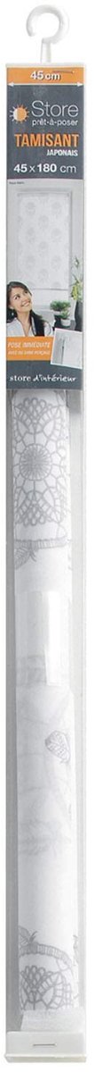 Omgoods - Imp Rolgordijn Japanse 45 x 180 cm - Polyester, Kaya Wit