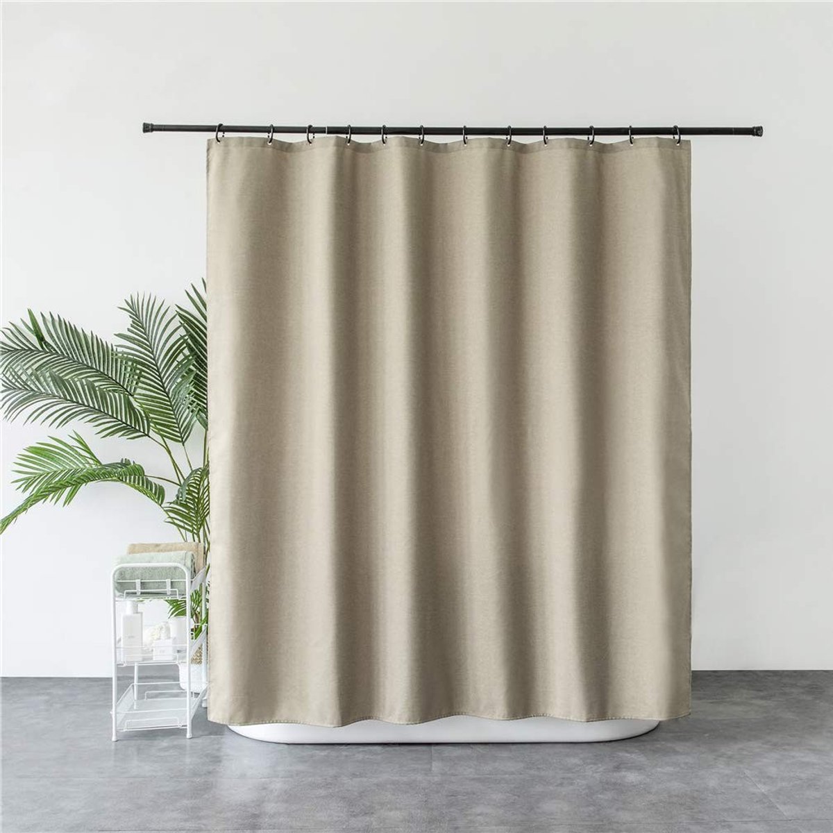 Omgoods - Premium Linnen Douchgordijn Waterdicht 240x200cm