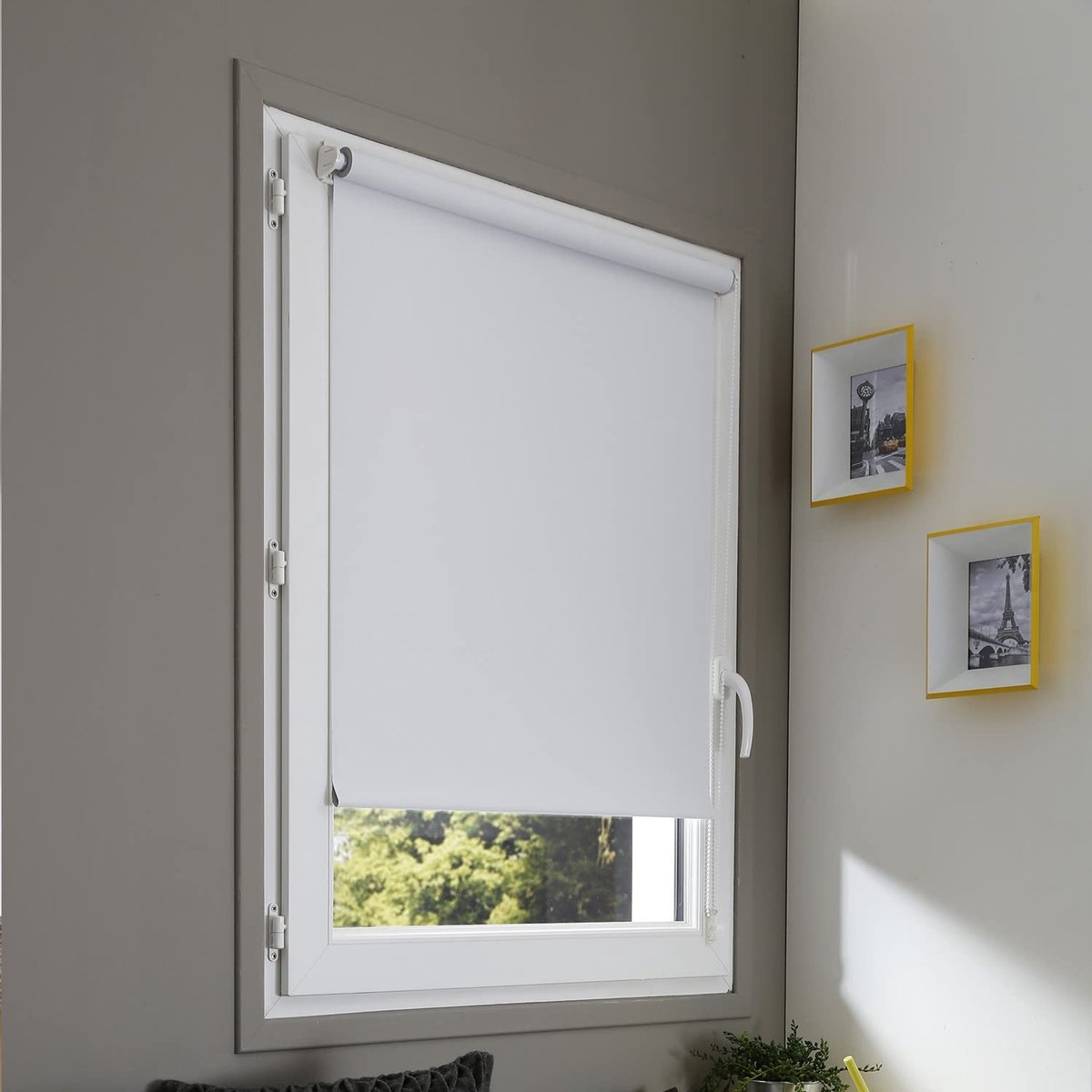 Omgoods - Madecostore Blackout Rolgordijn Easy Uni - 32 x 170 cm, Zonder Boren