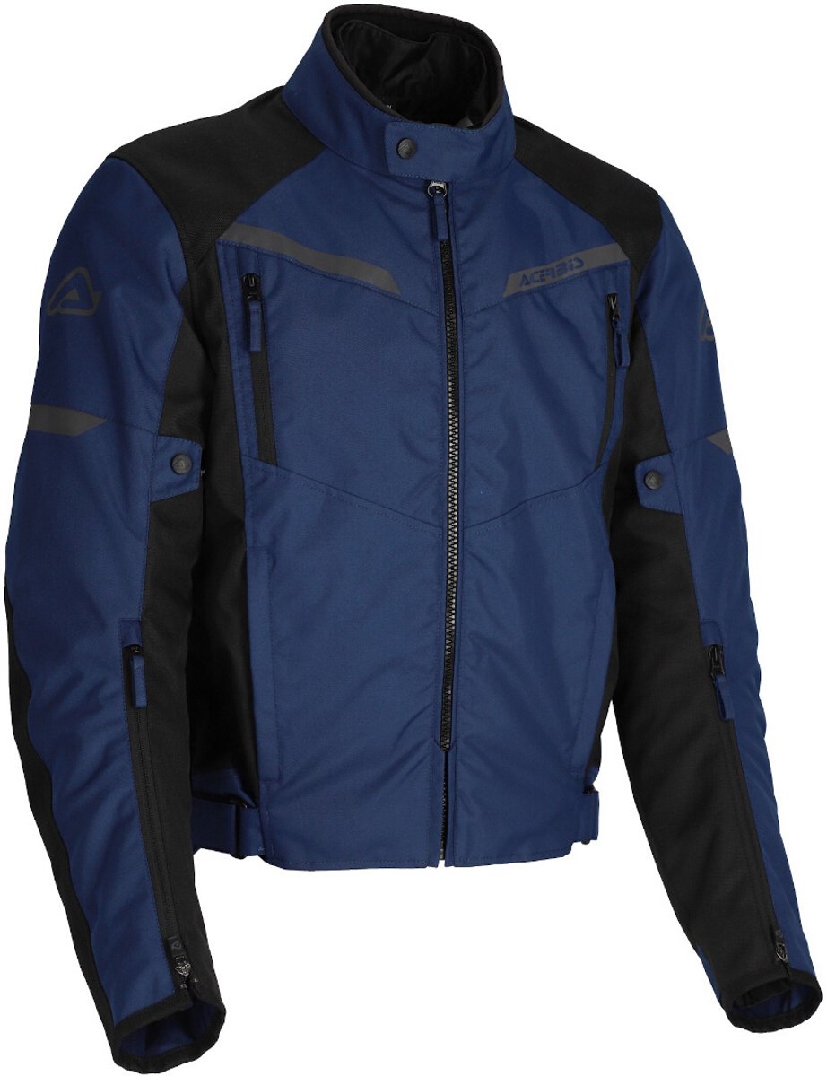 Acerbis X-Street Zwart Blauw Textiele Motorjas - Jas