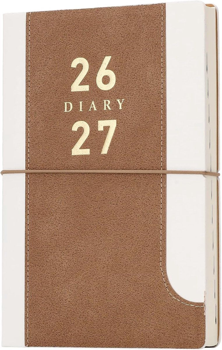 SnelShoppen - Academic Journal 2026-2027 A5 Planner - Hard Cover Dagboek voor Kantoor, Thuis, Werk - Maandelijkse en Dagelijkse Planner voor Vrouwen -