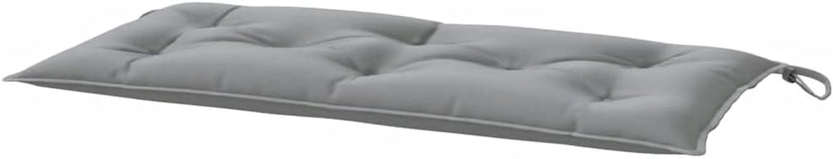 Tuinbankkussen - Palletkussen Zitkussen - Comfortabel Zitten - Bevestigingsbanden - 100 x 50 x 7 cm - Grijs