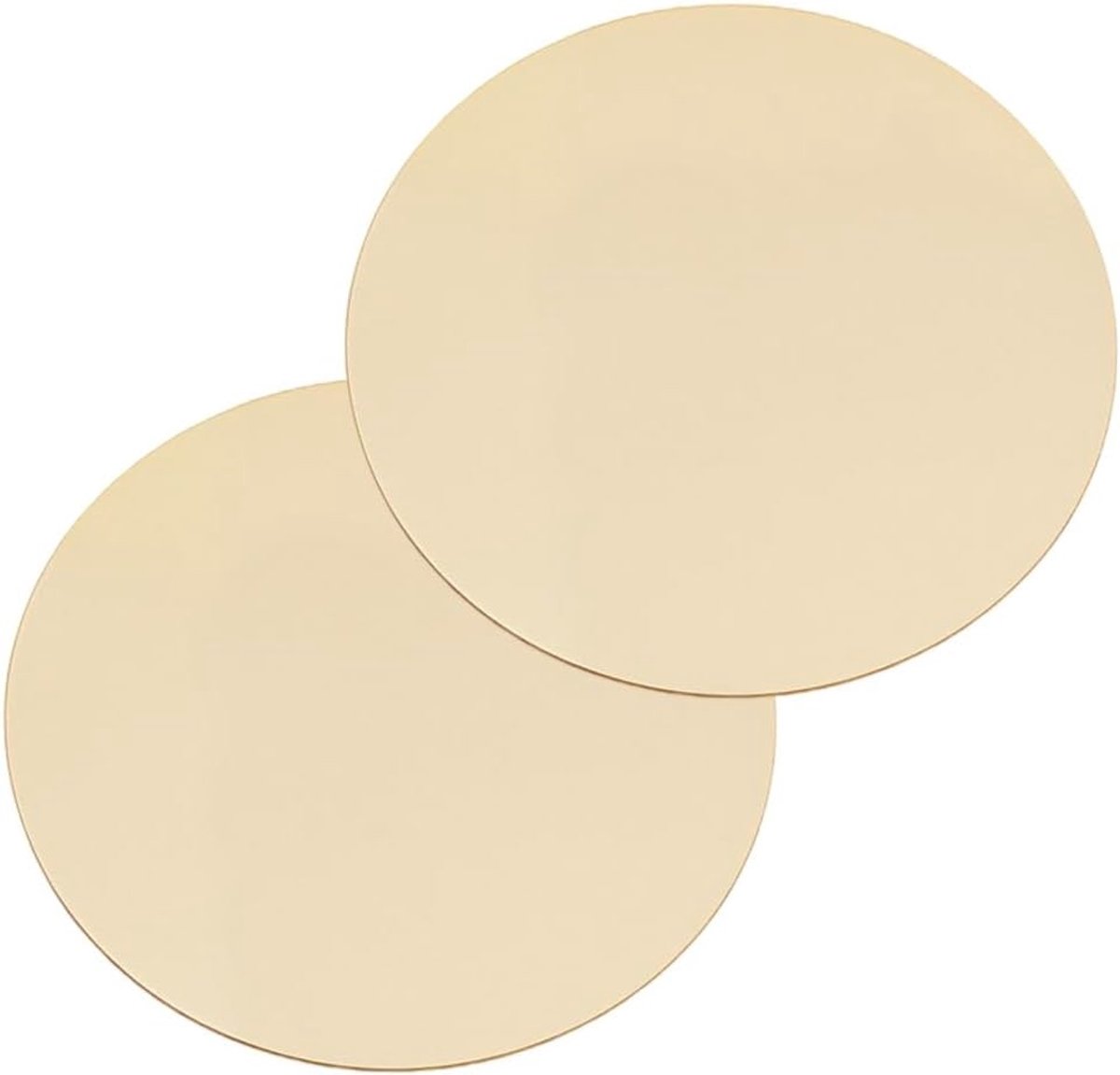 Ronde Messing Platen 80mm - Lege Schijven voor Graveren, Handgemaakte Crafting en Modelbouw Accessoires
