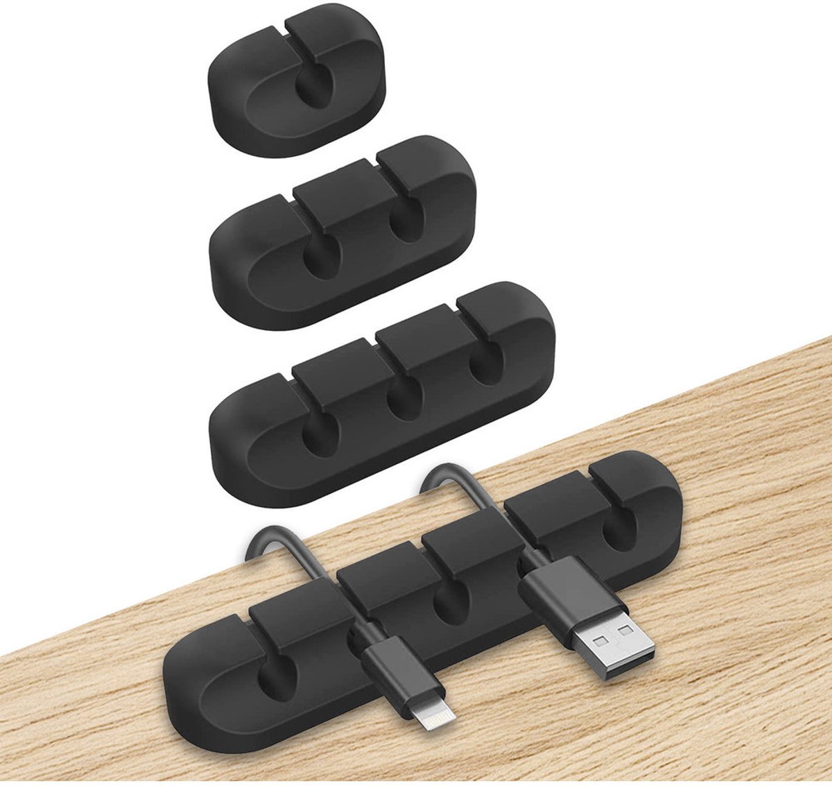 Mobiparts Cable Organiser (self sticking) Bulk (10-pack)