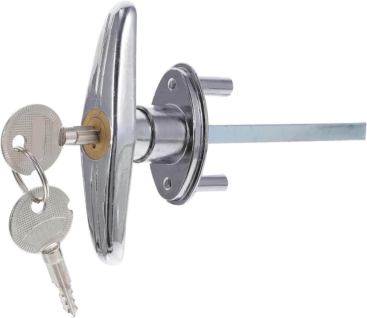 Garagedeur Vergrendeling - T-greep Slot - Noodontgrendeling - Universele Noodkit - 1 Set - Zilver