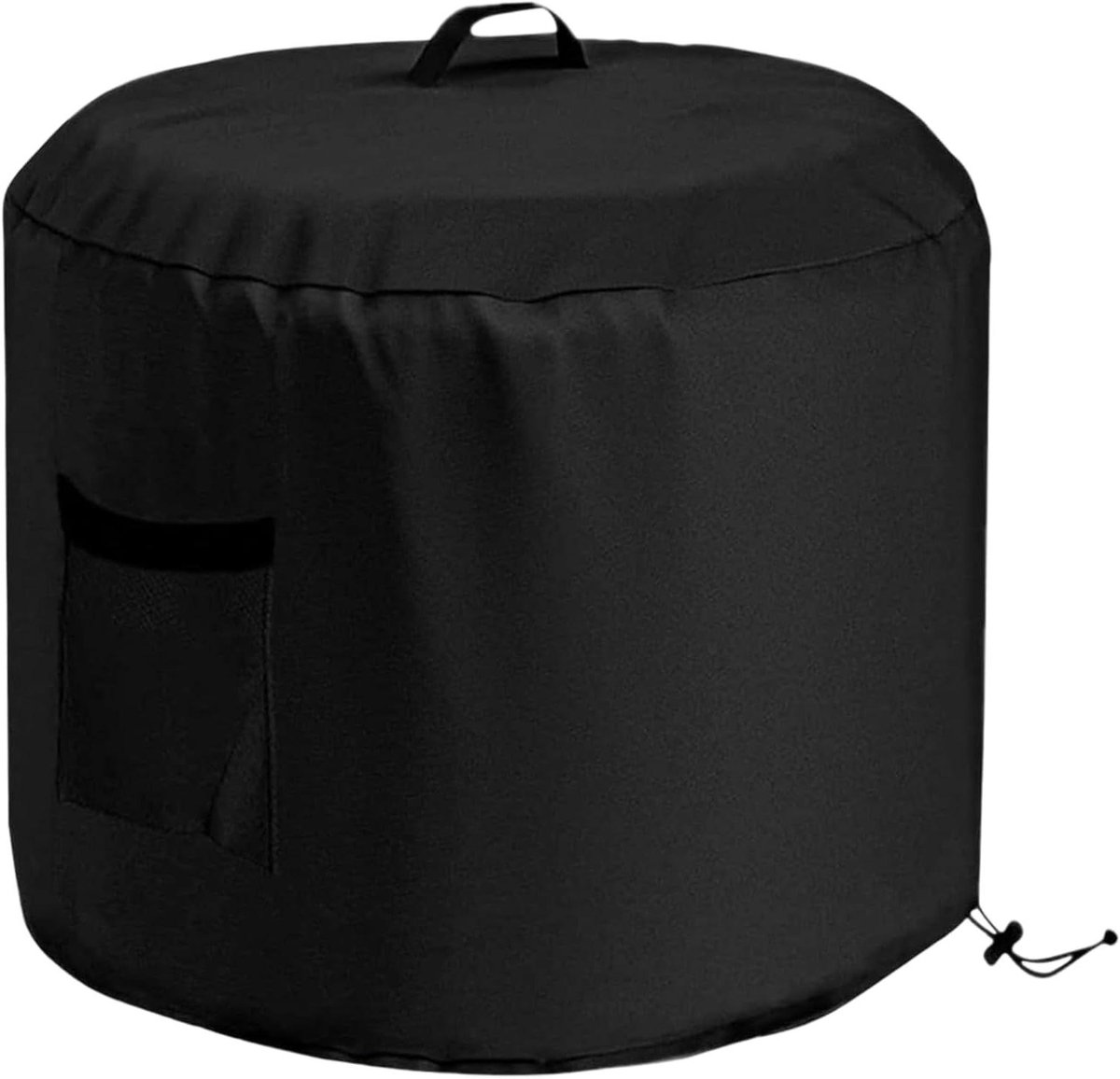 Vuurkorfhoes Rond - Buitenhoes Beschermhoes - Tuinmeubelen Beschermen - Waterdicht Oxford Materiaal - 38x38x45cm - Zwart