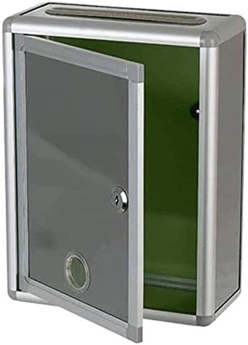 Pakketbrievenbus - Brievenbus Muur - Veilige Post Ontvangen - Zeer Dik Stevig Metaal - 215x105x85cm - Zilver