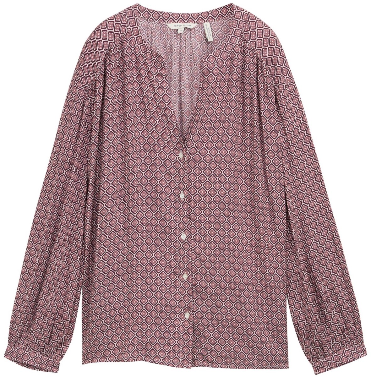 Tom Tailor - Dames bloes - Maat 44 - Vrouwen - Rood - Viscose