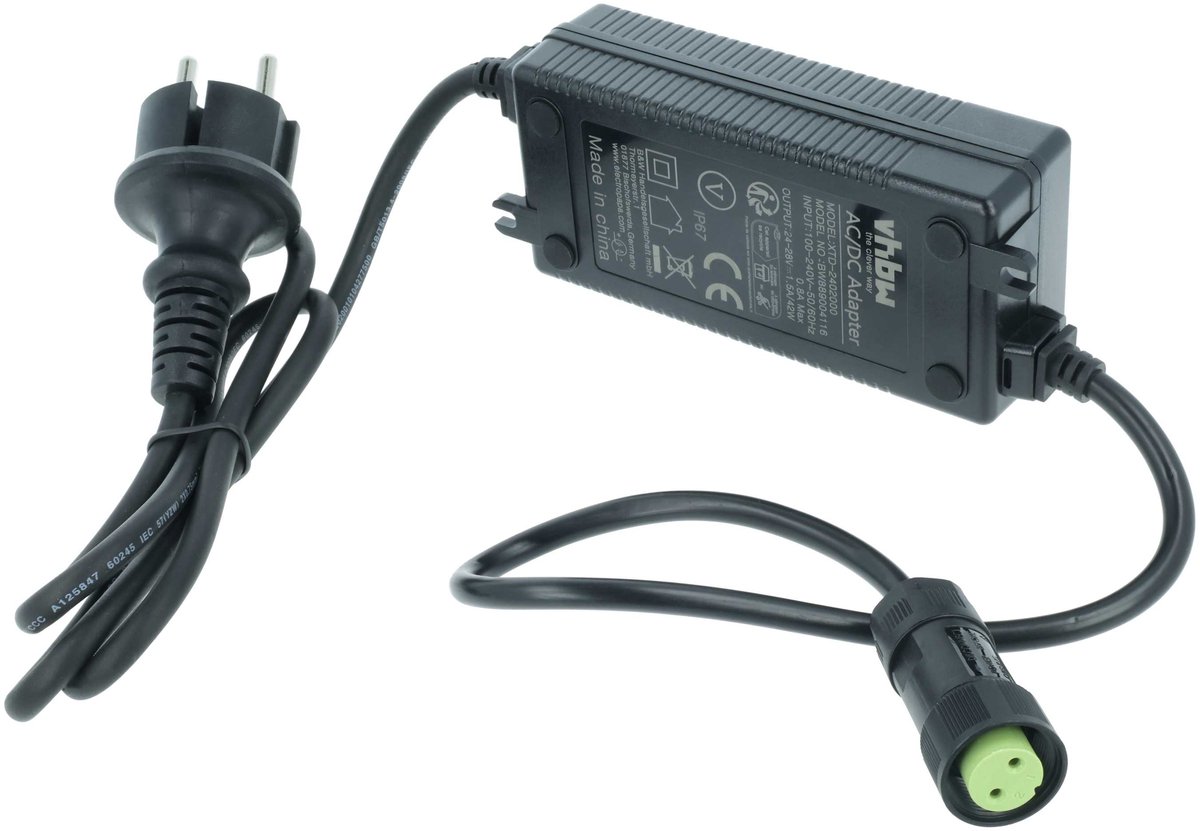 vhbw-oplader, vervangend voor Worx 50029485, WA3754, WA3716, WA3744 voor accu-robotgrasmaaiers
